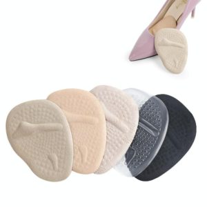 5 Pairs Sweat-Absorbent Breathable Non-Slip Forefoot Pad High Heels Anti-Pain Pad, Random Color Delivery, Size:Free Size (OEM)