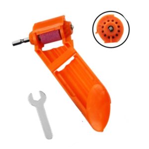 Portable Iron Straight Shank Twist Drill Bit Grinder(With Bucket Orange) (OEM)