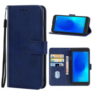Leather Phone Case For Alcatel 1/1 2019&2021 / Vodafone Smart E9(Blue) (OEM)