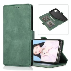For Huawei P40 Pro Retro Magnetic Closing Clasp Horizontal Flip Leather Case with Holder & Card Slots & Photo Frame & Wallet(Green) (OEM)