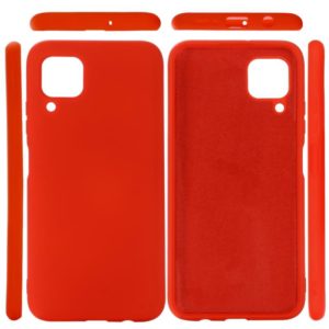 For Huawei Nova 6 SE Solid Color Liquid Silicone Dropproof Protective Case(Red) (OEM)
