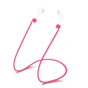 Wireless Bluetooth Earphone Anti-lost Strap Silicone Unisex Headphones Anti-lost Line for Apple AirPods 1/2, Cable Length: 60cm(Magenta) (OEM)