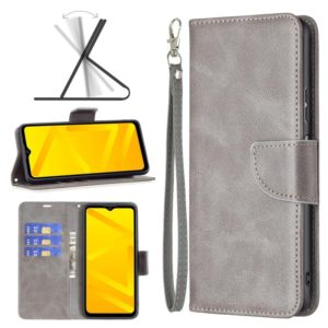 For ZTE Blade A71 Retro Lambskin Texture Leather Phone Case(Grey) (OEM)