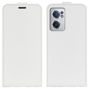 For OnePlus Nord CE 2 5G R64 Texture Single Vertical Flip Leather Phone Case(White) (OEM)