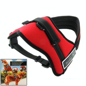 Soft Thicken Pet Chest Suspenders Dog Traction Rope, Size: M (50-65cm)(Red) (OEM)