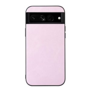 For Google Pixel 7 Pro 5G Cowhide Texture PU Phone Case(Pink) (OEM)