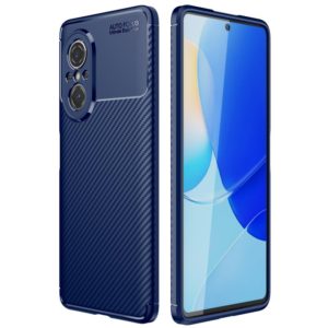 For Huawei nova 9 SE Carbon Fiber Texture Shockproof TPU Phone Case(Blue) (OEM)
