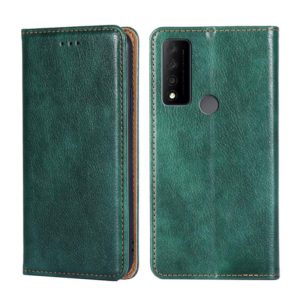For TCL 30V 5G T781S Pure Color Magnetic Leather Phone Case(Green) (OEM)