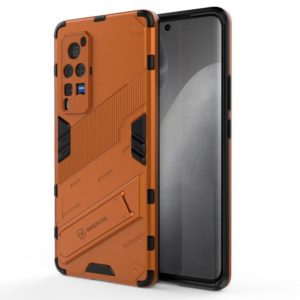 Punk Armor 2 in 1 PC + TPU Shockproof Case with Invisible Holder For vivo X60 Pro(Orange) (OEM)