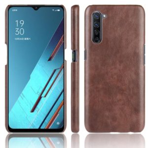 For OPPO K7 5G Shockproof Litchi Texture PC + PU Case(Brown) (OEM)