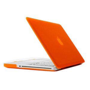 Frosted Hard Plastic Protection Case for Macbook Pro 13.3 inch(Orange) (OEM)