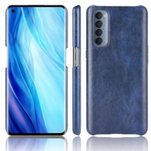 For OPPO Reno4 Pro 4G (Foreign India Version) Shockproof Litchi Texture PC + PU Case(Blue) (OEM)