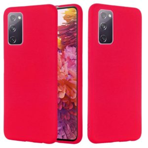 For Samsung Galaxy S20 FE / S20 Lite Pure Color Liquid Silicone Shockproof Full Coverage Case(Red) (OEM)