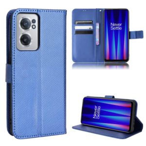 For OnePlus Nord CE 2 5G Diamond Texture Leather Phone Case(Blue) (OEM)