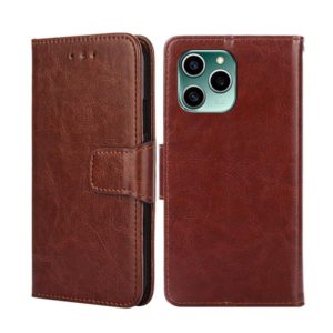 For Honor 60 SE Crystal Texture Leather Phone Case(Brown) (OEM)