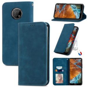 For Nokia G300 Retro Skin Feel Magnetic Horizontal Flip Leather Phone Case(Blue) (OEM)