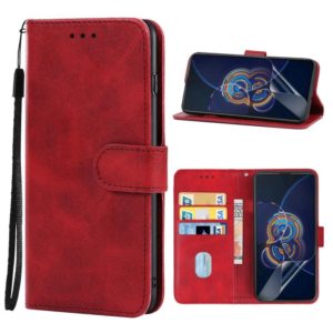 Leather Phone Case For Asus Zenfone 8 Flip(Red) (OEM)