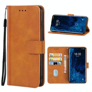 Leather Phone Case For Meizu 18s Pro(Brown) (OEM)