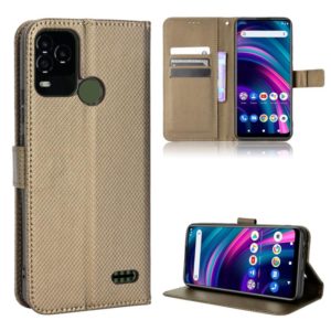 For BLU G71+ Diamond Texture Leather Phone Case(Brown) (OEM)