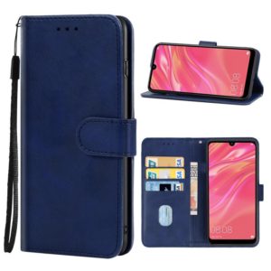 For Huawei Y7 2019 Leather Phone Case(Blue) (OEM)