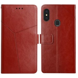 For Gigaset GS3 Y Stitching Horizontal Flip Leather Phone Case(Brown) (OEM)