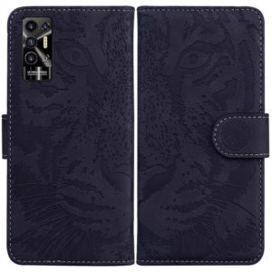 For Tecno Pova 2 Tiger Embossing Pattern Horizontal Flip Leather Phone Case(Black) (OEM)