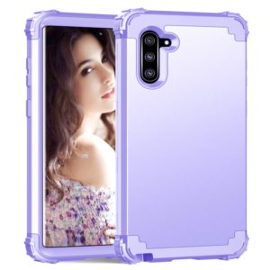 PC+ Silicone Three-piece Anti-drop Protection Case for Galaxy Note10(Light purple) (OEM)