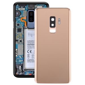 For Galaxy S9+ Battery Back Cover with Camera Lens (Gold) (OEM)