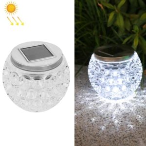 Solar Outdoor Wishing Glass Jar Courtyard Decoration Light(White Light) (OEM)