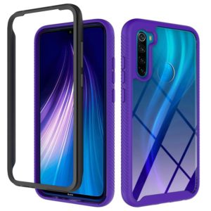 For Xiaomi Redmi Note 8 Starry Sky Solid Color Series Shockproof PC + TPU Protective Case(Purple) (OEM)