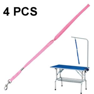 4 PCS Pet Bath and Grooming Table Fixed Rope Dog Traction Rope, Color: Pink (OEM)