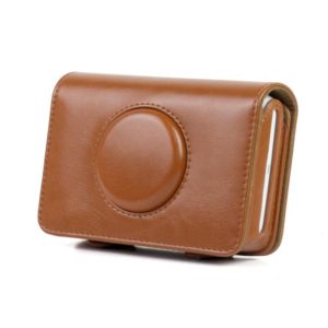 Solid Color PU Leather Case for Polaroid Snap Touch Camera (Brown) (OEM)