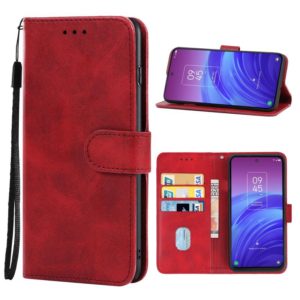 Leather Phone Case For TCL 20L(Red) (OEM)