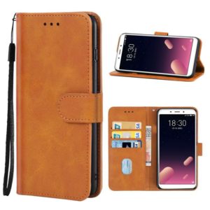 Leather Phone Case For Meizu Meilan S6(Brown) (OEM)