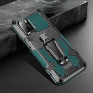 For Xiaomi Redmi Note 9 Machine Armor Warrior Shockproof PC + TPU Protective Case(Army Green) (OEM)