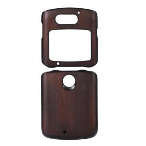 For Motorola Moto Razr 5G Yellow Cow Texture PU Phone Case(Coffee) (OEM)