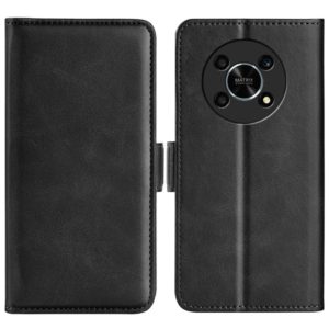 For Honor X30 / Magic 4 Lite Dual-side Magnetic Buckle Horizontal Flip Leather Phone Case(Black) (OEM)