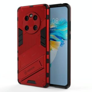 For Huawei Mate 40 Punk Armor 2 in 1 PC + TPU Shockproof Case with Invisible Holder(Red) (OEM)