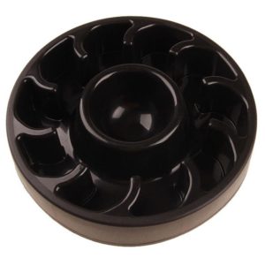 Dog Slow Food Bowl Pet Tattoo Deflection Bowl, Specification: Colorful Package(Black) (OEM)