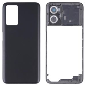 For OPPO A36/A76 Battery Back Cover with Middle Frame (Black) (OEM)