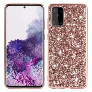 For Samsung Galaxy A51 5G Glitter Powder Shockproof TPU Protective Case(Rose Gold) (OEM)