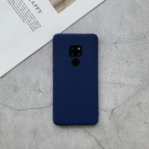 For Huawei Mate 20 Shockproof Frosted TPU Protective Case(Dark Blue) (OEM)