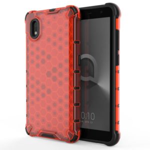 For Alcatel 1B (2020) Shockproof Honeycomb PC + TPU Case(Red) (OEM)