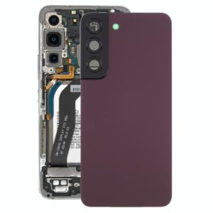 For Samsung Galaxy S22 5G SM-S901B Battery Back Cover with Camera Lens Cover (Purple) (OEM)