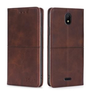 For Nokia C100 Cow Texture Magnetic Horizontal Flip Leather Phone Case(Dark Brown) (OEM)