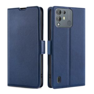 For Blackview A55 Pro Ultra-thin Voltage Side Buckle PU + TPU Leather Phone Case(Blue) (OEM)
