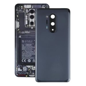For OnePlus 8 Pro Battery Back Cover with Camera Lens Cover (Black) (OEM)