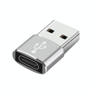 HAWEEL USB-C / Type-C Female to USB 2.0 Male Aluminum Alloy Adapter, Support Charging & Transmission Data (OEM)