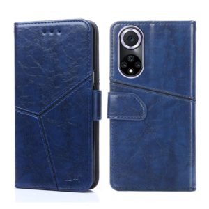 For Huawei nova 9 Geometric Stitching Horizontal Flip Leather Phone Case(Blue) (OEM)