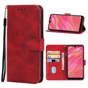 For Huawei Y7 2019 Leather Phone Case(Red) (OEM)